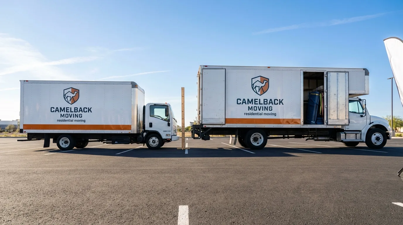 Moving truck size capacity guide in Wrightwood